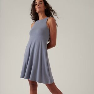 Athleta Santorini Thera Dress in Coastline Blue Sz S